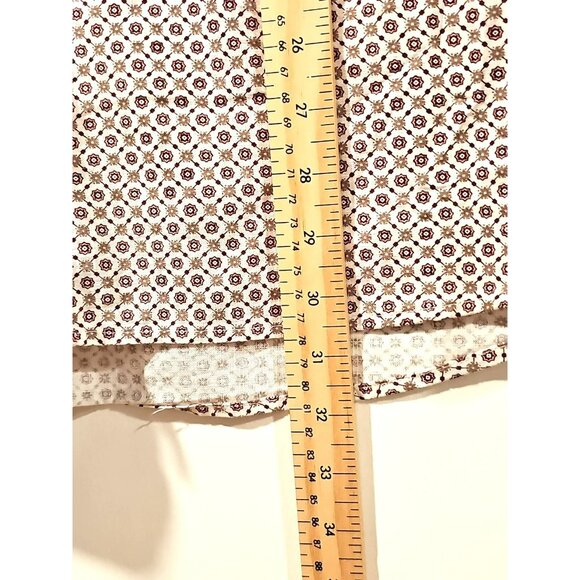 Guide London Button Up Shirt Size XL Short Sleeve Men's Cream Red Yellow Floral - Picture 6 of 9